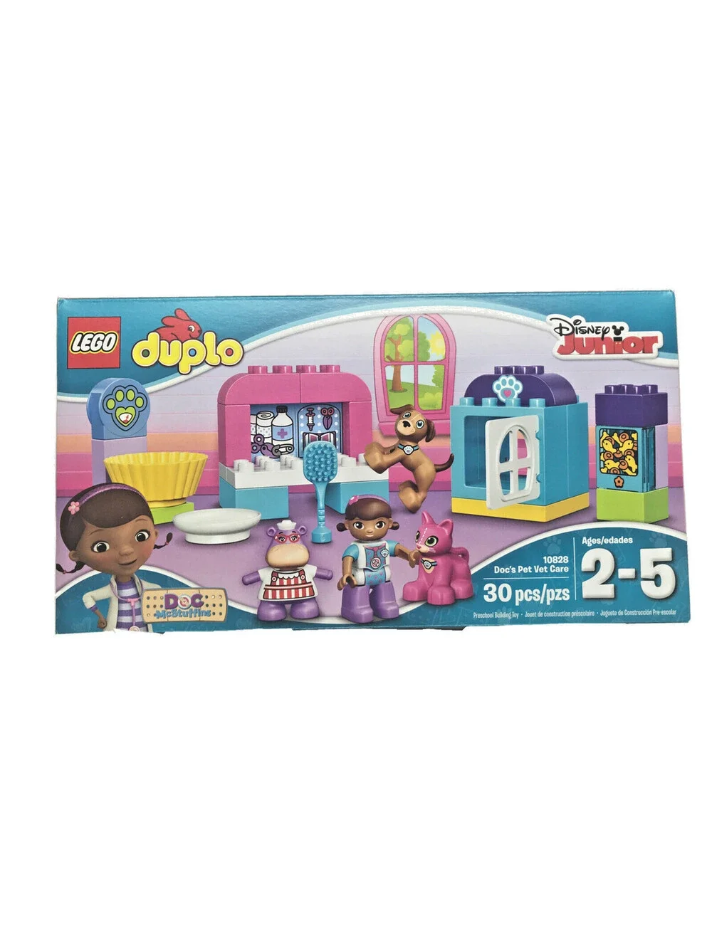 LEGO Duplo 10828 30pc Disney Junior Doc McStuffins' Docs Pet Vet Care Age 2-5